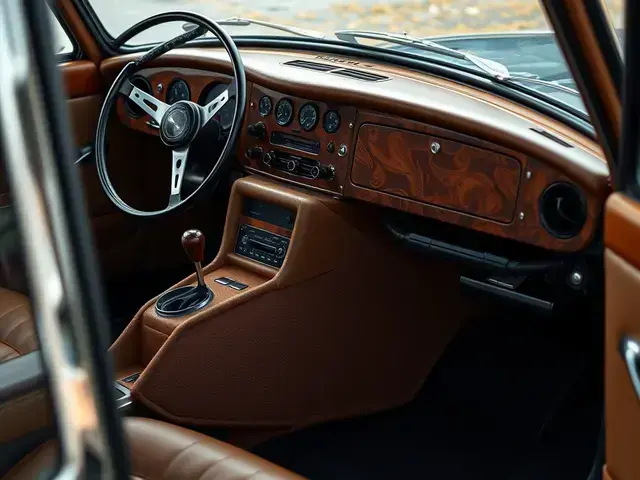 Jaguar XJ ダッシュボード用レザー装飾