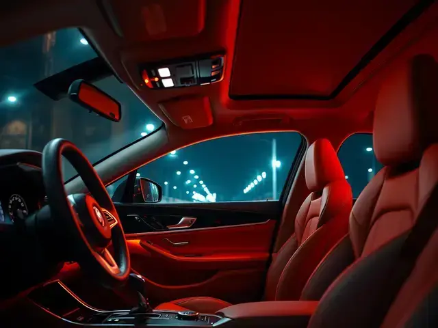 BMW 5シリーズへのLED間接照明設置